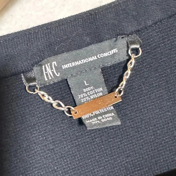 LAST CALL FINAL PRICE GREAT DEAL INC faux leather double zipper jacket large - Picture 7 of 10